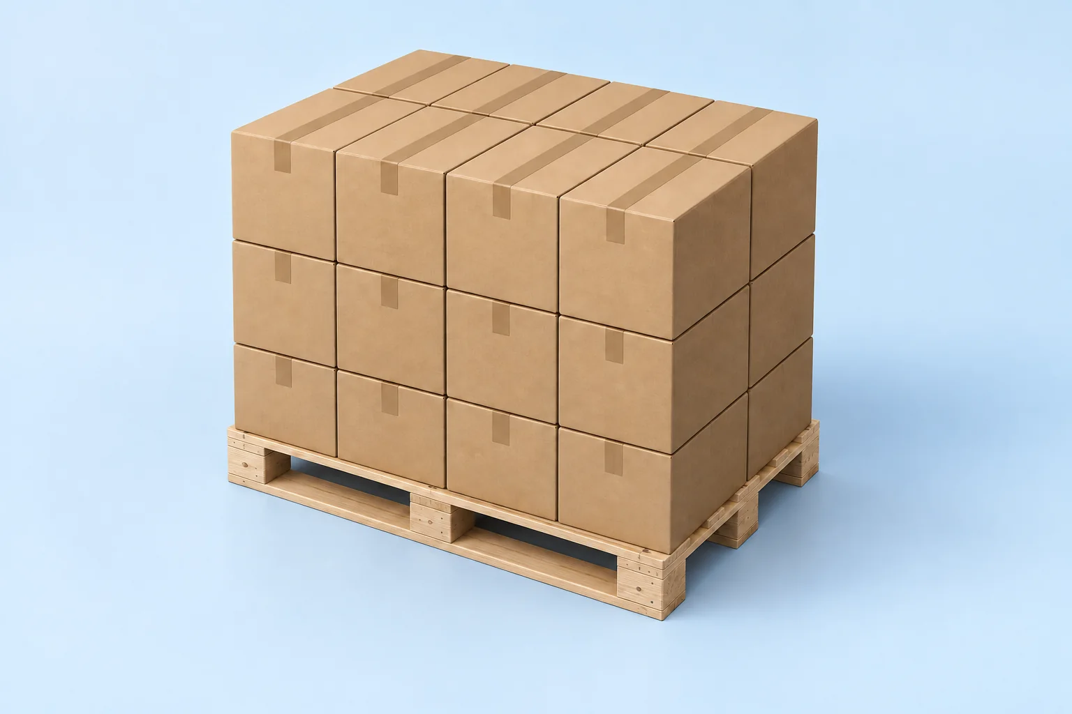 How to calculate loaded pallet volume
